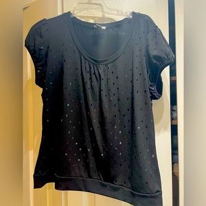 Black sequins blouse